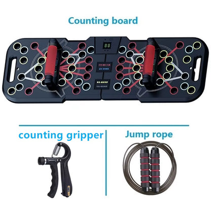 Multifunctional Counting Push up Board Home Chest Muscle Exercise Training Indoor Electronic Fitness Support Push-Up Rock Stands