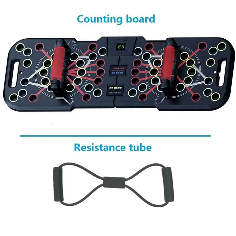 Multifunctional Counting Push up Board Home Chest Muscle Exercise Training Indoor Electronic Fitness Support Push-Up Rock Stands