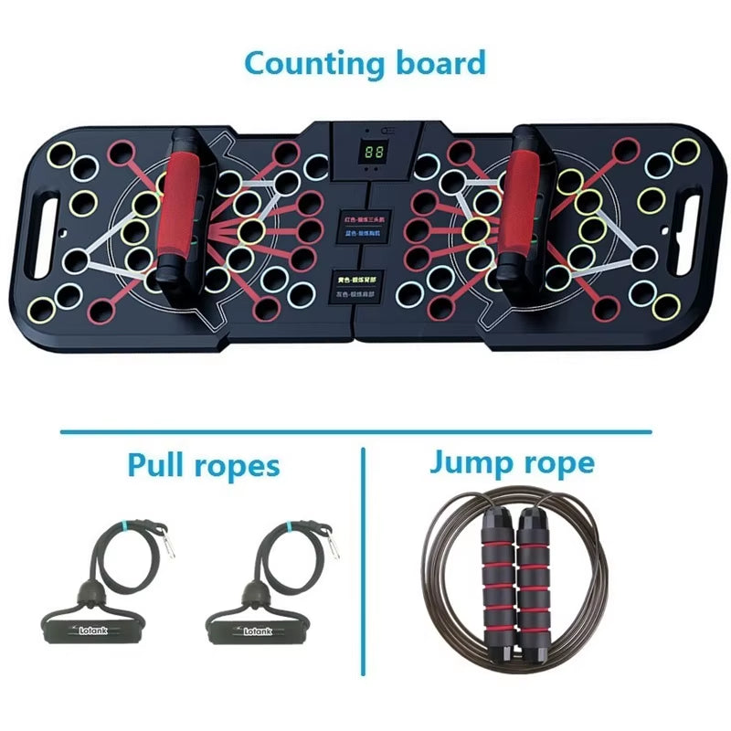 Multifunctional Counting Push up Board Home Chest Muscle Exercise Training Indoor Electronic Fitness Support Push-Up Rock Stands