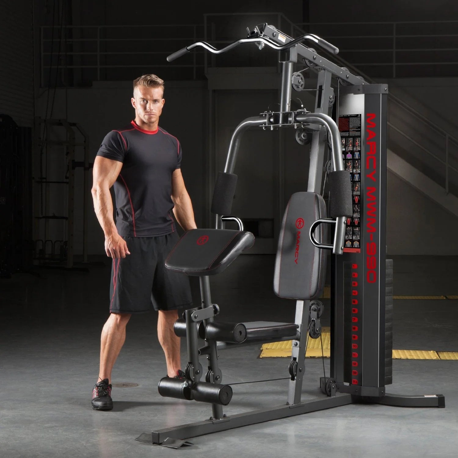 Dual-Functioning Full Body 150Lb Stack Home Gym Workout Machine MWM-990